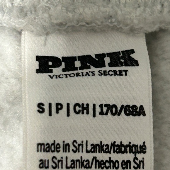 LIKE NEW! Women's PINK Victoria's Secret Gray Floral Jogger Sweatpants - SMALL - Picture 6 of 8